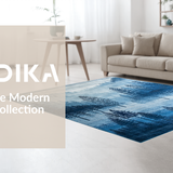 Contemporary Blue Swirls(Blue)