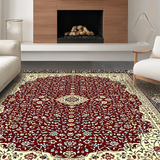 Elegant Bordeaux Medallion Design(Red)