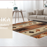 Ultra Soft Area Rug, Non Slip, Stain Resistant, Washable Area Rugs for Living Room, Bedroom, Wildlife Bass Fish Area Rug for Home Decor(Beige)