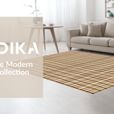Ultra Soft Area Rug, Non Slip, Stain Resistant, Washable Area Rugs for Living Room, Bedroom, Rustic Cozy Houndstooth Design(Brown)
