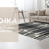 Dynamic Contemporary Zebra Artistry(Black)