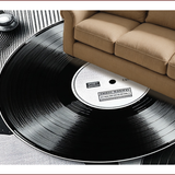 Ultra Soft Area Rug, Non Slip, Stain Resistant, Washable Area Rugs for Living Room, Bedroom, Vintage Vinyl Living Room Non-Slip Carpet(Black)