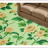 Ultra Soft Area Rug, Non Slip, Stain Resistant, Washable Area Rugs for Living Room, Bedroom, Washable Non-Slip Area Rug for Office Decor(Green)