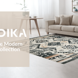 Contemporary Distressed Linear Style(Gray)