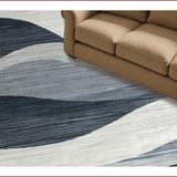 Ultra Soft Area Rug, Non Slip, Stain Resistant, Washable Area Rugs for Living Room, Bedroom, Chic Vintage Textured Design(Gray)