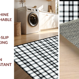 Cozy Reversible Plaid Mat(Black)