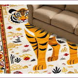 Vintage Ethnic Tiger Motif(Orange)