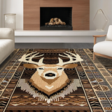 Ultra Soft Area Rug, Non Slip, Stain Resistant, Washable Area Rugs for Living Room, Bedroom, Nature-Inspired Warmth and Comfort(Brown)