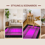 Bold Geometric Illusion Motif(Pink)