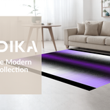 Ultra Soft Area Rug, Non Slip, Stain Resistant, Washable Area Rugs for Living Room, Bedroom, Elegant Modern Artistic Composition(Purple)