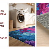Ultra Soft Area Rug, Non Slip, Stain Resistant, Washable Area Rugs for Living Room, Bedroom, Unique Textured Rustic Design(Pink)