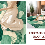 Artistic Geometric Fluid Lines(Green)