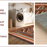 Ultra Soft Area Rug, Non Slip, Stain Resistant, Washable Area Rugs for Living Room, Bedroom, Warm Earthy Minimalist Texture(Red)