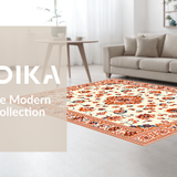 Whimsical Low Pile Floral Aesthetic(Beige)