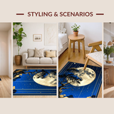 Artistic Sun and Moon Fusion(Blue)