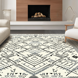 Elegant Geometric Cream and Black(Black)