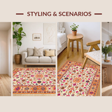 Whimsical Orange Floral Aesthetic(Ivory)