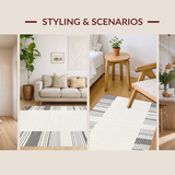 Contemporary Neutral Linear Design(White)