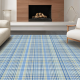 Artful Tartan Geometry in Hues(Beige)