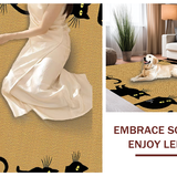 Cozy Black Cat Aesthetic(Beige)