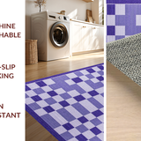 Ultra Soft Area Rug, Non Slip, Stain Resistant, Washable Area Rugs for Living Room, Bedroom, Contemporary Purple Geometric Fantasy(Purple)