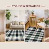 Elegant Grey Tones Grid Design(Black)