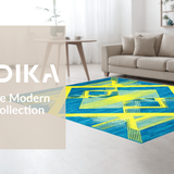 Elegant Modern Symmetrical Design(Blue)