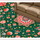 Ultra Soft Area Rug, Non Slip, Stain Resistant, Washable Area Rugs for Living Room, Bedroom, Floral Mihrab Group Praying Carpet for Families(Green)