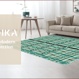 Ultra Soft Area Rug, Non Slip, Stain Resistant, Washable Area Rugs for Living Room, Bedroom, Retro Greek Key Meander(Beige)