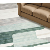 Ultra Soft Area Rug, Non Slip, Stain Resistant, Washable Area Rugs for Living Room, Bedroom, Elegant Modern Wave Aesthetic(Gray)