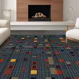 Ultra Soft Area Rug, Non Slip, Stain Resistant, Washable Area Rugs for Living Room, Bedroom, Stylish Neutral Trellis Pattern(Gray)