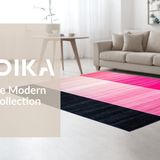 Ultra Soft Area Rug, Non Slip, Stain Resistant, Washable Area Rugs for Living Room, Bedroom, Chic Contemporary Gradient Style(Pink)