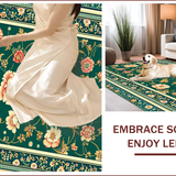 Ultra Soft Area Rug, Non Slip, Stain Resistant, Washable Area Rugs for Living Room, Bedroom, Boho Vintage Oriental(Green)
