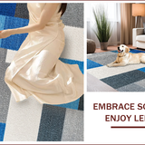 Ultra Soft Area Rug, Non Slip, Stain Resistant, Washable Area Rugs for Living Room, Bedroom, Geometric Pattern Bedroom Area Rug for High Traffic Spaces(Gray)