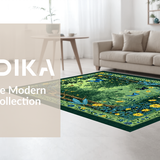 Lively Green Tiled Nature Scenes(Green)