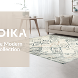 Ultra Soft Area Rug, Non Slip, Stain Resistant, Washable Area Rugs for Living Room, Bedroom, Artistic Cream and Gray Geometry(Beige)