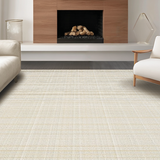 Ultra Soft Area Rug, Non Slip, Stain Resistant, Washable Area Rugs for Living Room, Bedroom, Luxurious Creamy Shagged Surface Style(Beige)