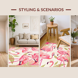 Artistic Flamingo and Blossom Fusion(Pink)