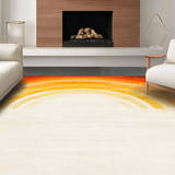 Ultra Soft Area Rug, Non Slip, Stain Resistant, Washable Area Rugs for Living Room, Bedroom, Radiant Multi-Hued Tiled Pattern(Yellow)