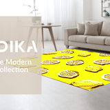Ultra Soft Area Rug, Non Slip, Stain Resistant, Washable Area Rugs for Living Room, Bedroom, Vibrant Cheerful Decorative Element(Yellow)