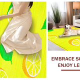 Elegant Black and Yellow Floral Fusion(Yellow)