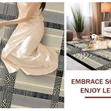 Ultra Soft Area Rug, Non Slip, Stain Resistant, Washable Area Rugs for Living Room, Bedroom, Trendy Abstract Animal Theme(Beige)