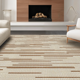 Ultra Soft Area Rug, Non Slip, Stain Resistant, Washable Area Rugs for Living Room, Bedroom, Cozy Handcrafted Jute Appeal(Beige)