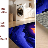 Celestial Blue Toned Galaxy Print(Blue)