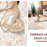 Contemporary Pastel Blooms(Ivory)