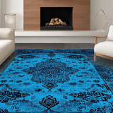 Faded Geometric Vintage Aesthetic(Blue)