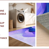 Ultra Soft Area Rug, Non Slip, Stain Resistant, Washable Area Rugs for Living Room, Bedroom, Gradient Playful Color Fusion(Purple)