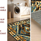 Rustic Earth Tones Tribal Motif(Blue)