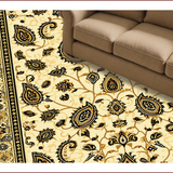 Traditional Paisley Golden Beige Prayer for Meditation(Beige)