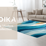 Fresh Nautical Flowing Lines(Blue)